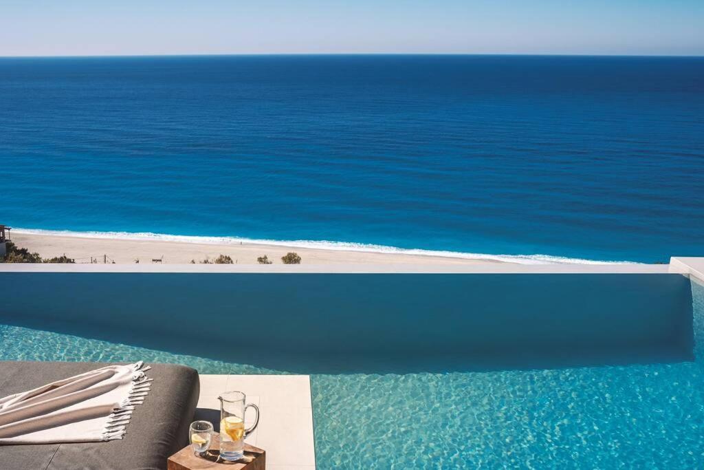 The Wave Twin Villa 1 Kathisma Beach Lefkada Exterior photo